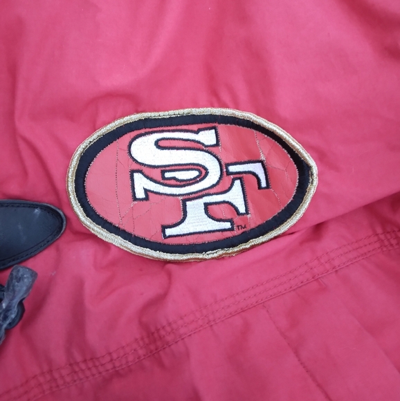 49ers vintage full length sideline jacket by mirage XL - Picture 5 of 8